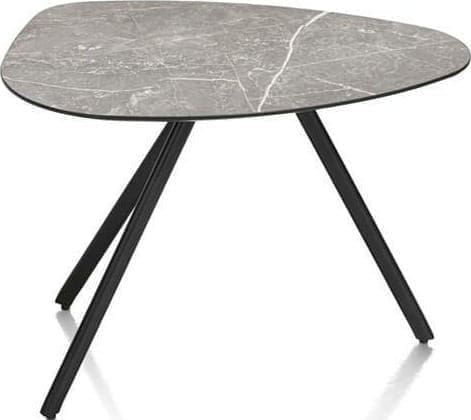Xooon Minato salontafel 60 x 40 cm. - lichtgrijs Grijs Bijzettafel
