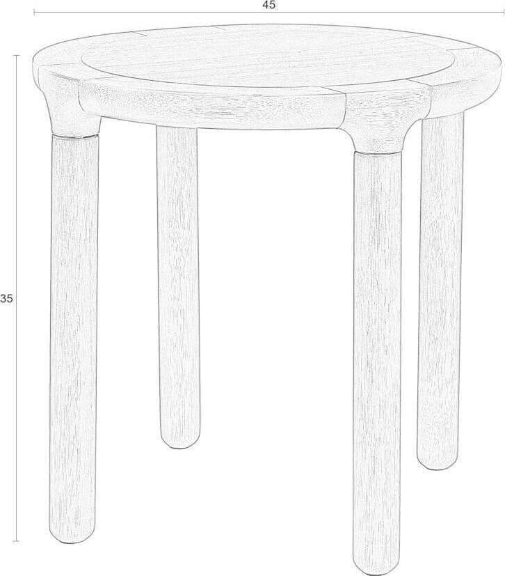 Bijzettafel Storm - Walnut - Afbeelding 7