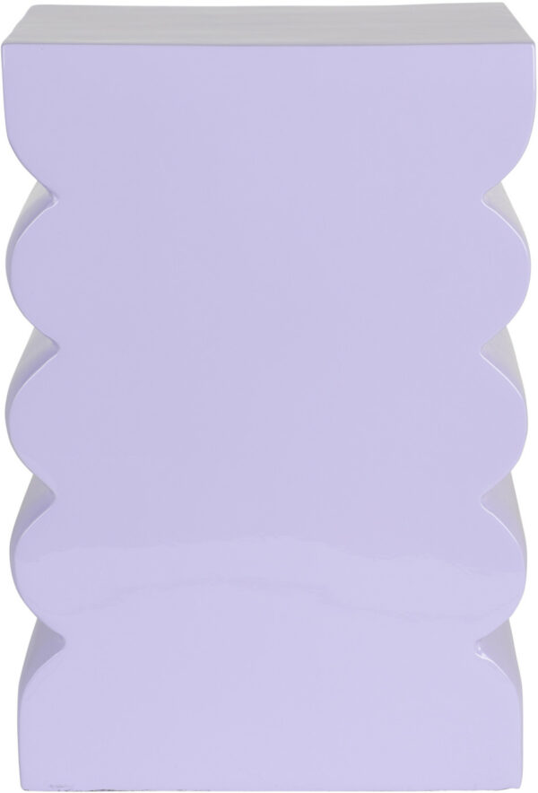 Krukje Curves Shiny Lilac Zuiver Bijzettafel ZVR1400045