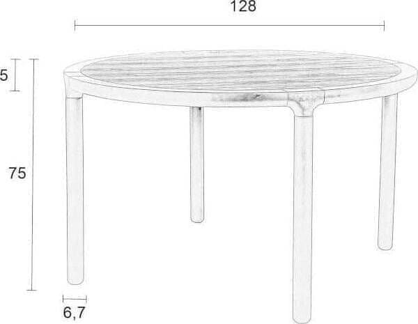 Tafel Storm Ø128 - Black - Afbeelding 10
