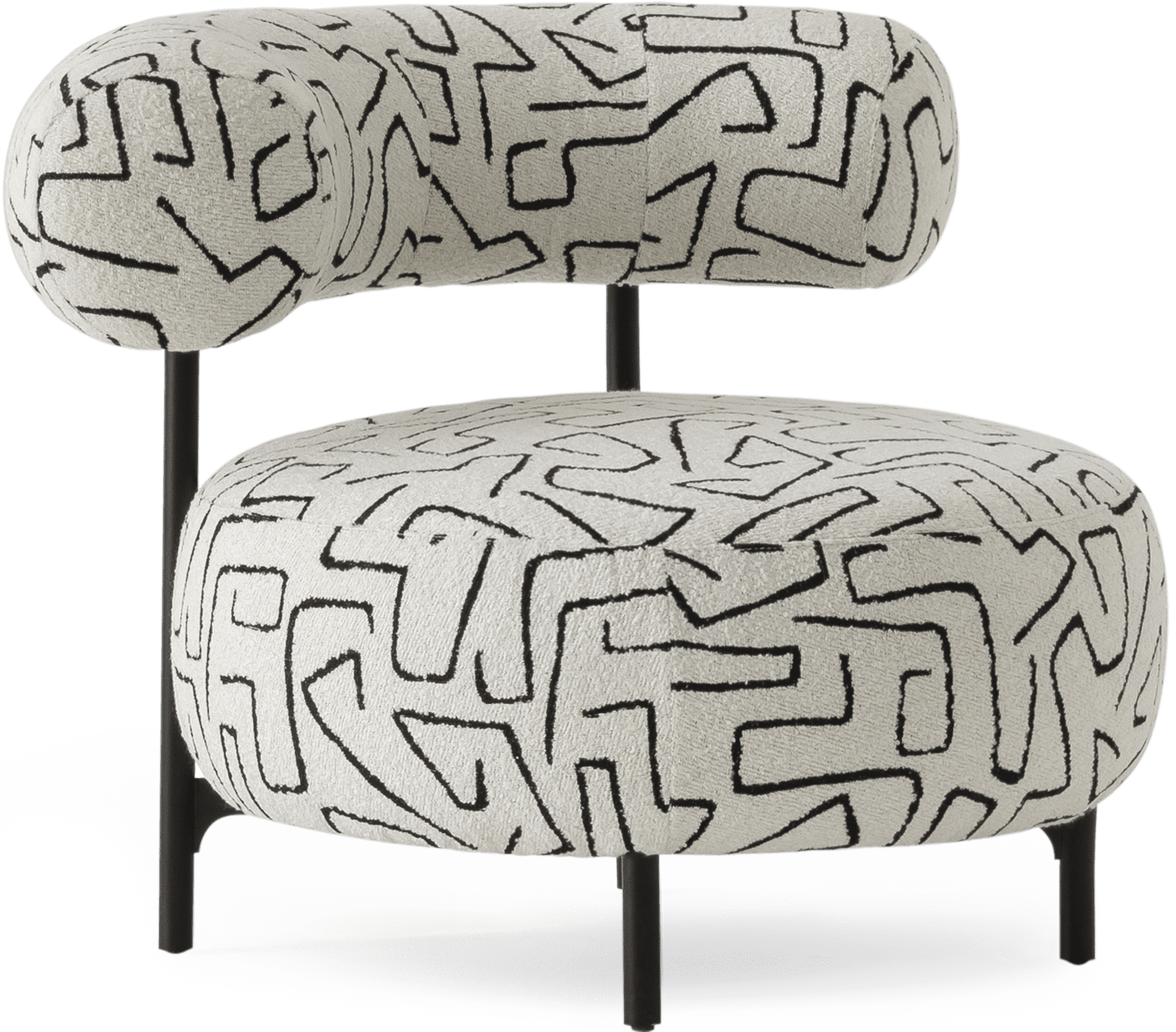 Bonbon fauteuil ion stof Botegga 2-1048 - Saloni