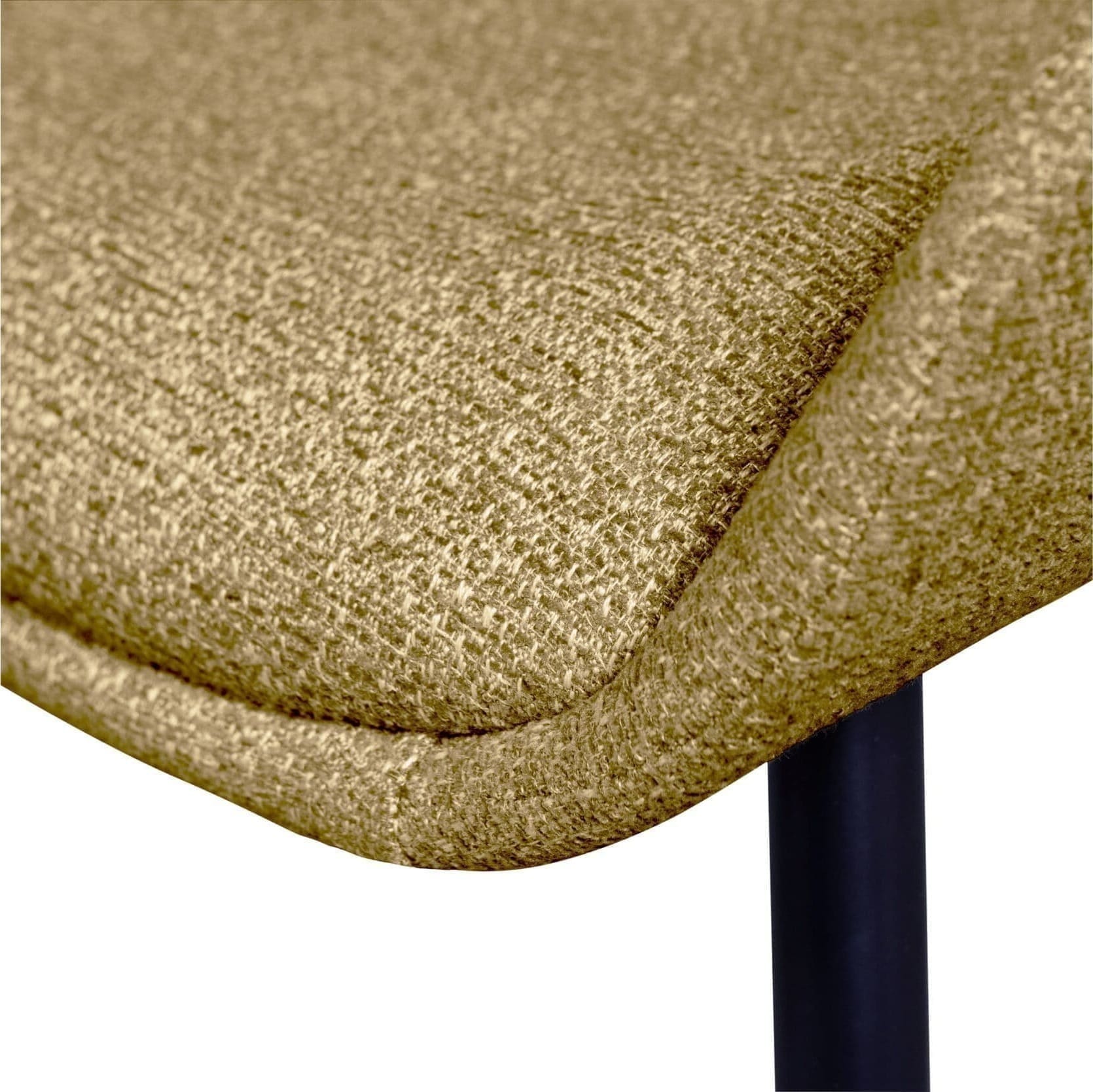 BePureHome Parade Eetkamerstoel Melange Stof Mosterd Cognac|Geel