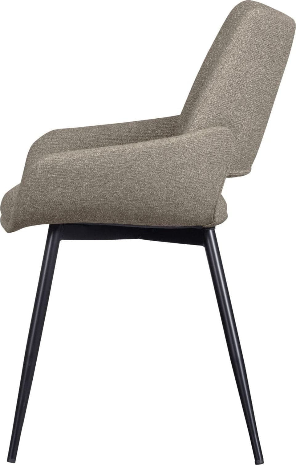 BePureHome Parade Eetkamerstoel Melange Stof Zand Beige|Bruin