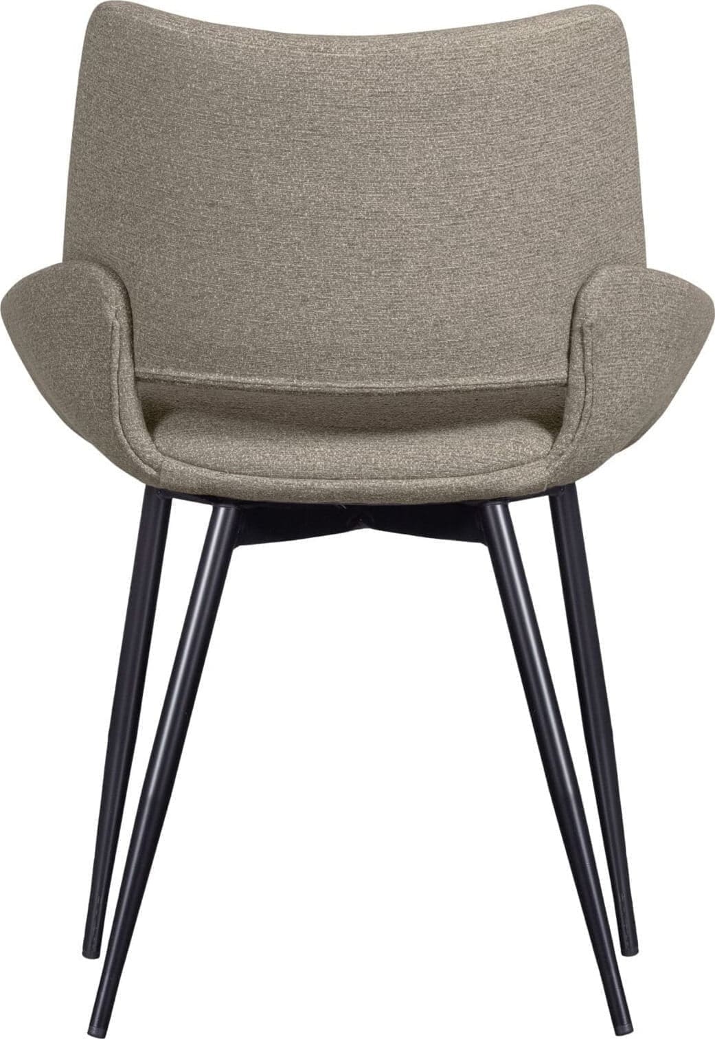 BePureHome Parade Eetkamerstoel Melange Stof Zand Beige|Bruin