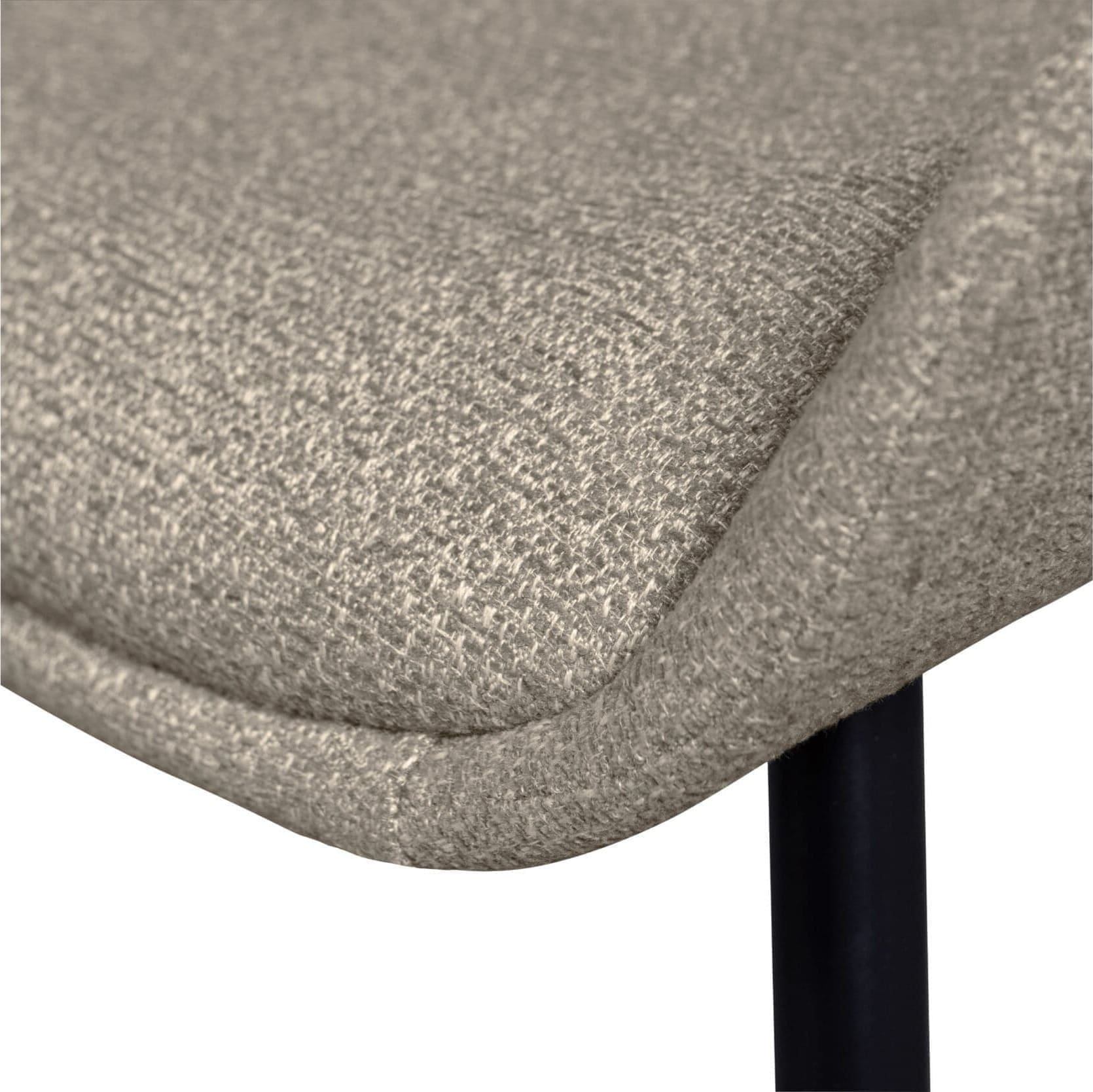 BePureHome Parade Eetkamerstoel Melange Stof Zand Beige|Bruin