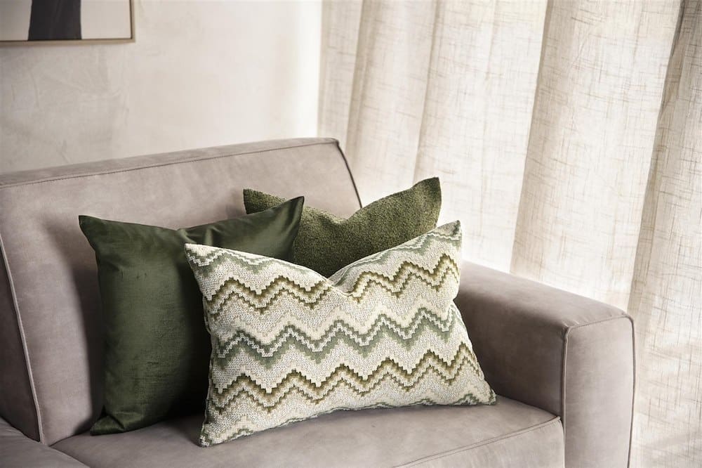 COCO maison BeautiQ - Upper kussen 45x45cm - olijf Groen Sierkussen