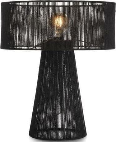 COCO maison Tali tafellamp 1*E27 H57cm - zwart Zwart Lamp