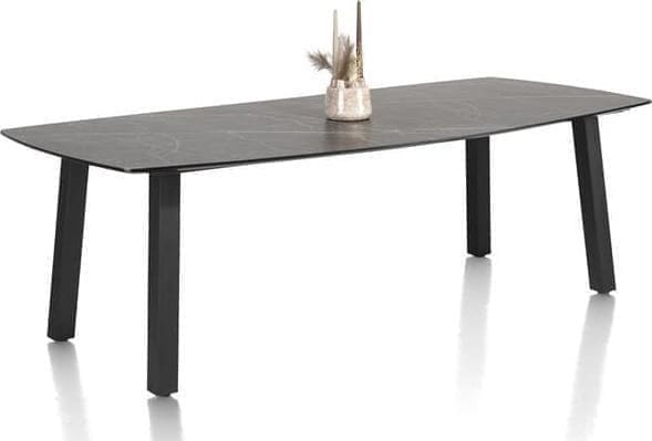 Henders & Hazel Palace eetkamertafel 270 x 115 cm. - 4-poten - onyx Zwart Eettafel