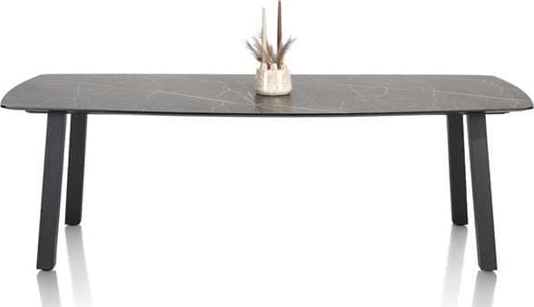 Henders & Hazel Palace eetkamertafel 270 x 115 cm. - 4-poten - onyx Zwart Eettafel