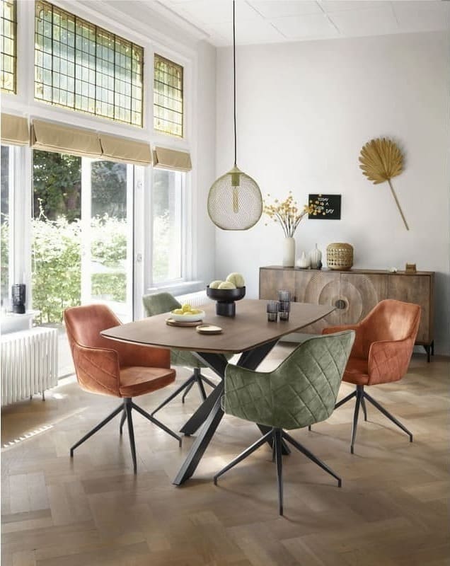Profijt Meubel Eettafel Nocona deens ovaal Bruin|Naturel Dressoir