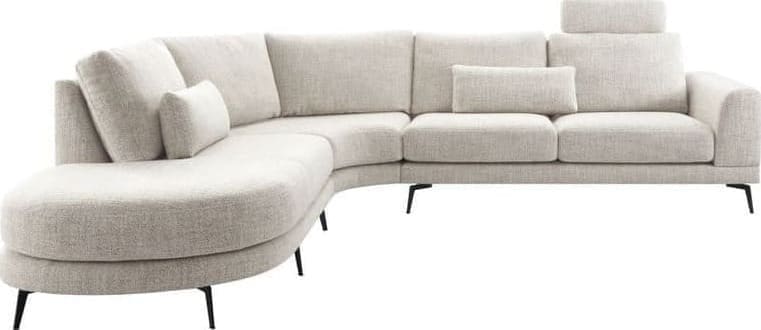 Profijt Meubel Hoekbank Flandria beige Beige|Wit Hoekbank