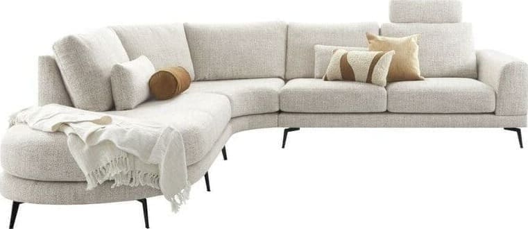 Profijt Meubel Hoekbank Flandria beige Beige|Wit Hoekbank