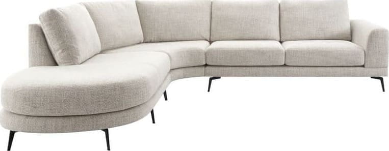Profijt Meubel Hoekbank Flandria beige Beige|Wit Hoekbank