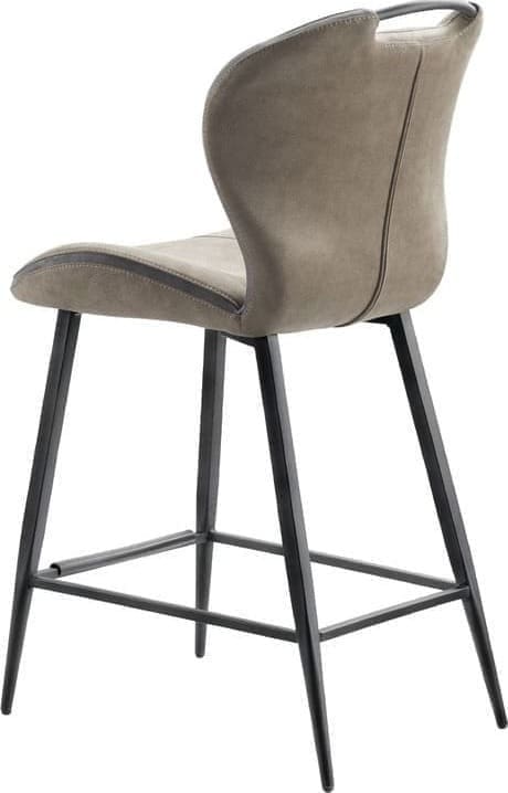 Pronto Wonen Barkruk Tantini microvezel luxor liver Taupe Barstoel