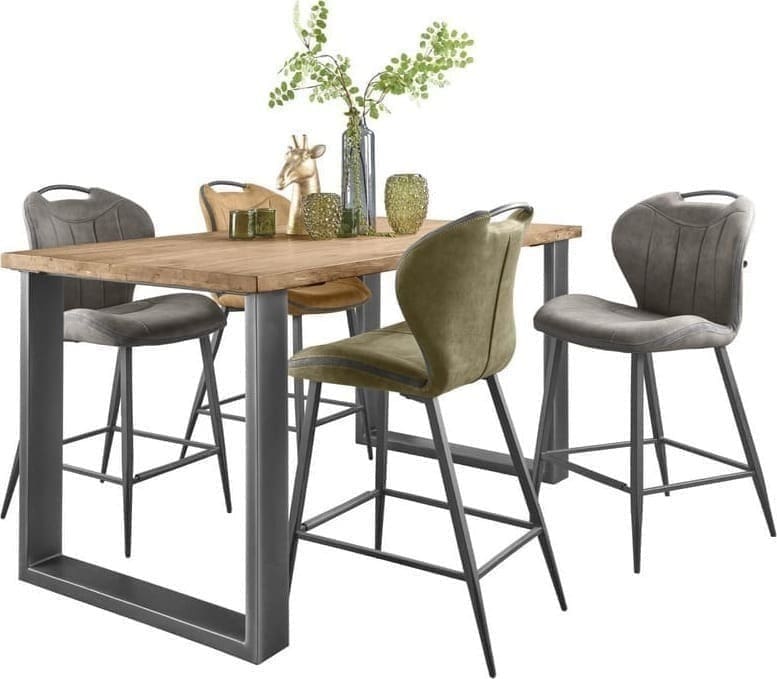 Pronto Wonen Barkruk Tantini microvezel luxor liver Taupe Barstoel