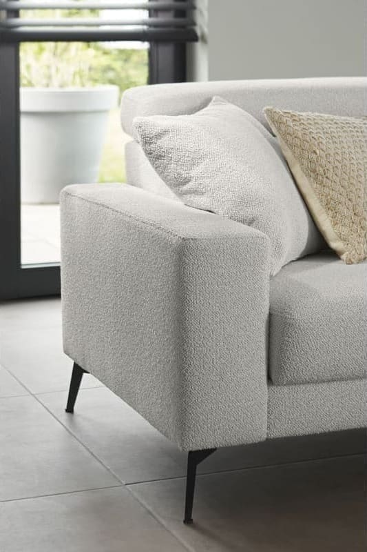 Pronto Wonen Hoekbank Tusari beige verstelbare zitdiepte Beige|Wit Bank