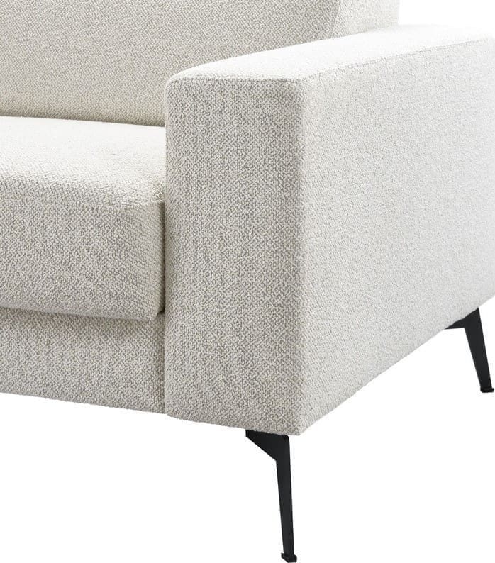 Pronto Wonen Hoekbank Tusari beige verstelbare zitdiepte Beige|Wit Bank
