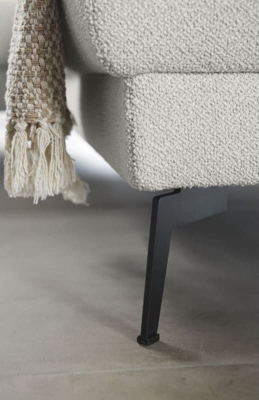 Pronto Wonen Hoekbank Tusari beige verstelbare zitdiepte Beige|Wit Bank