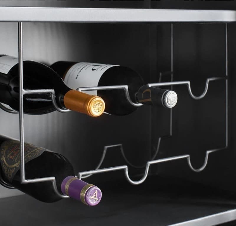 Pronto Wonen Wijnrek Orizone zwart metaal Zwart Woonaccessoire
