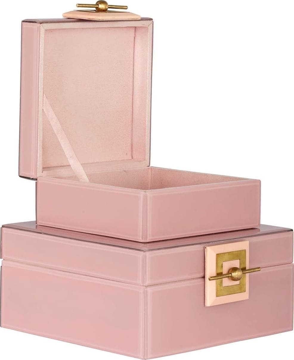 Richmond Interiors Juwelen box Bodine roze groot