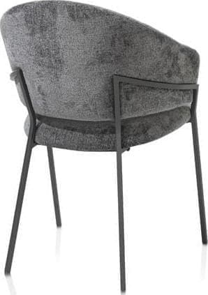 Henders & Hazel Leyla armstoel - stof Vulcano - antraciet Antraciet Armstoel