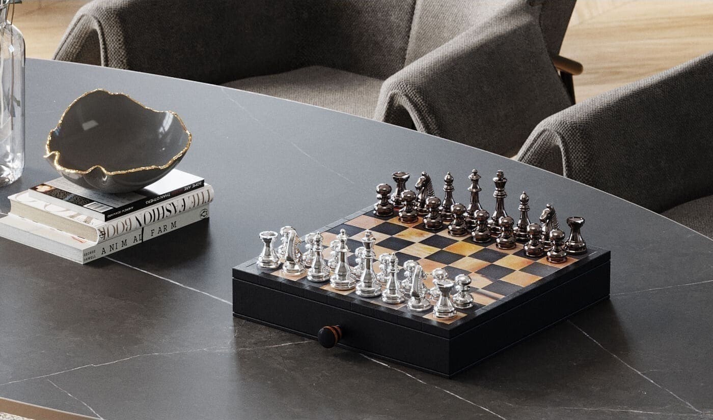 Beeld Chess Antique 36x33cm Kare Design Beeld 53957