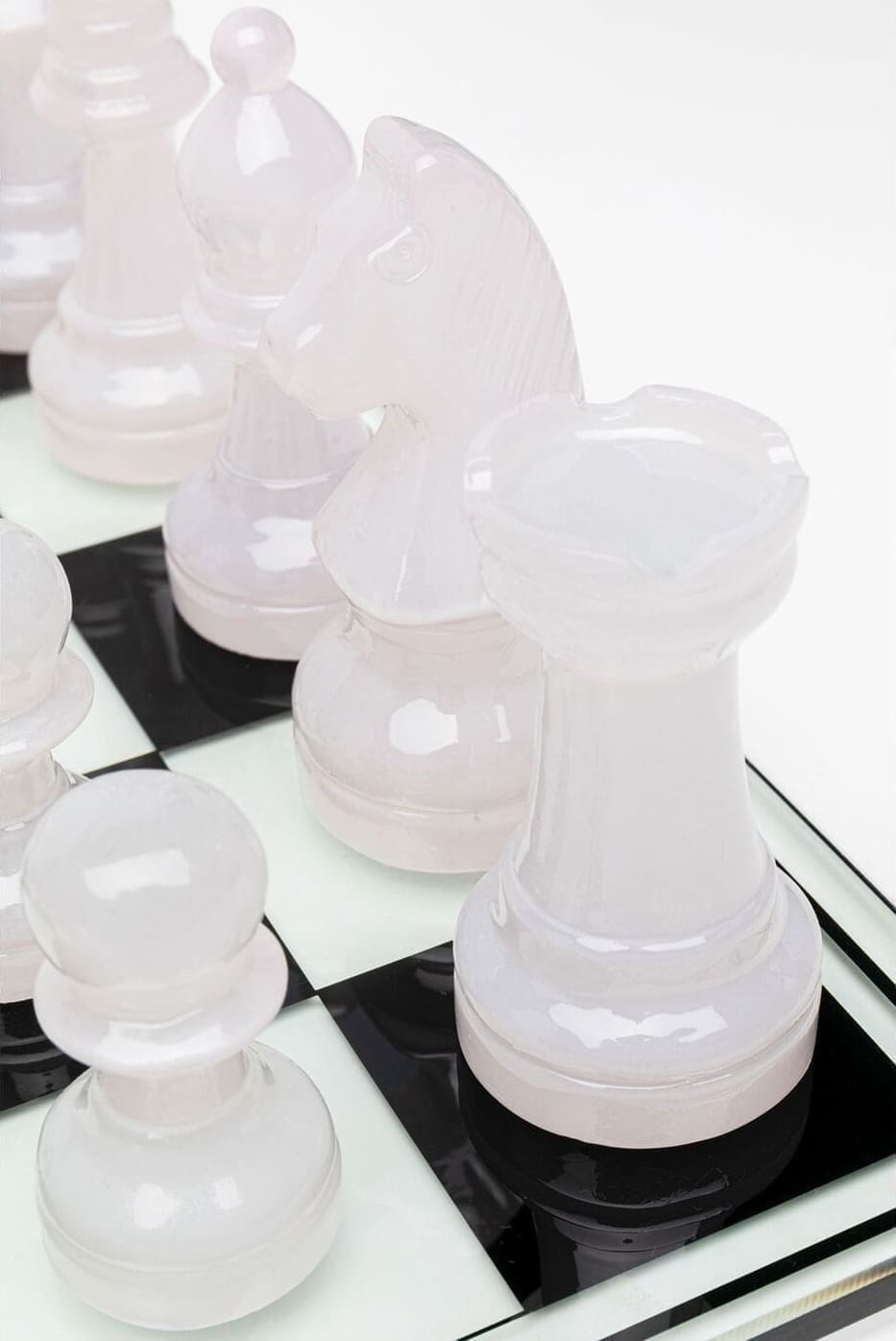 Beeld Chess Transparent 60x60cm Kare Design Beeld 54820