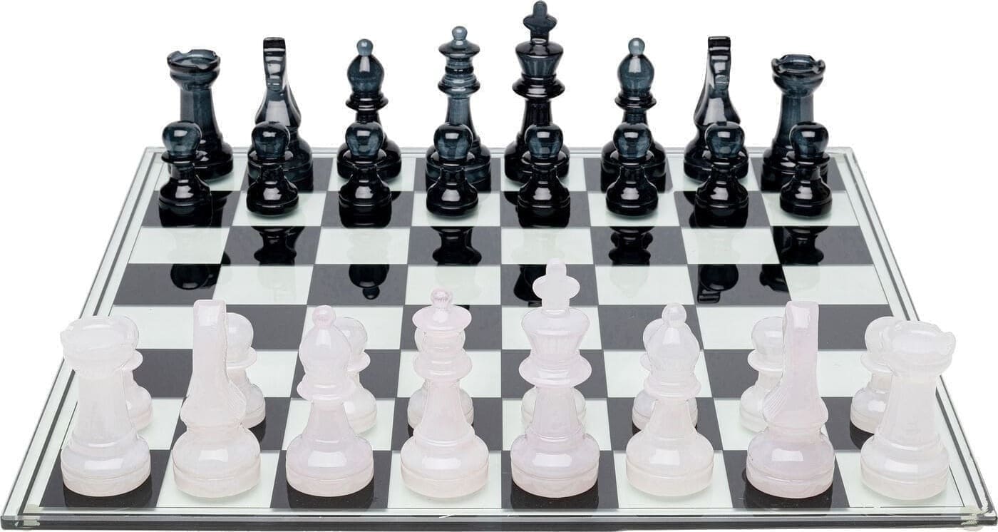 Beeld Chess Transparent 60x60cm Kare Design Beeld 54820