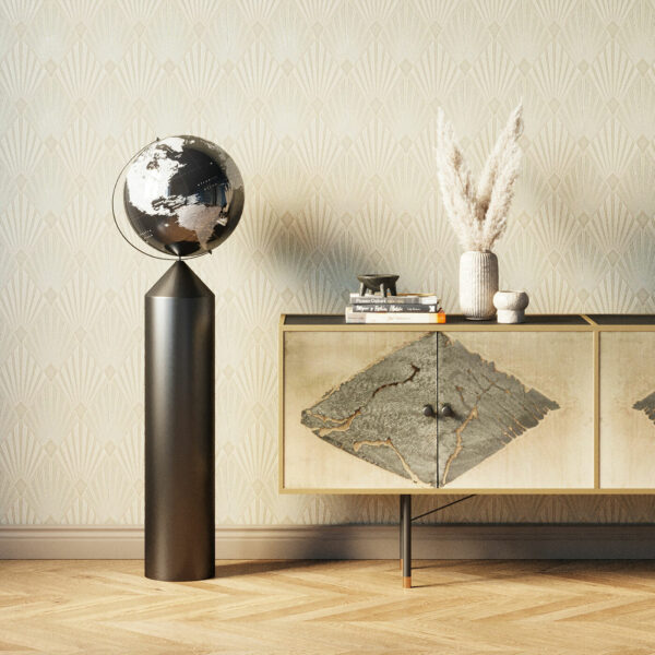Beeld Globe Top Black 132cm Kare Design Beeld 53923