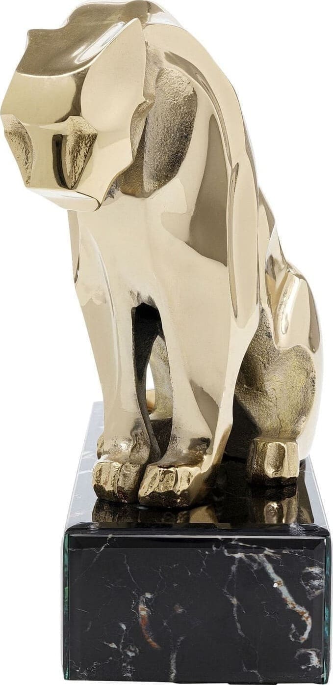 Beeld Lion On Marble 34cm Kare Design Beeld 53808