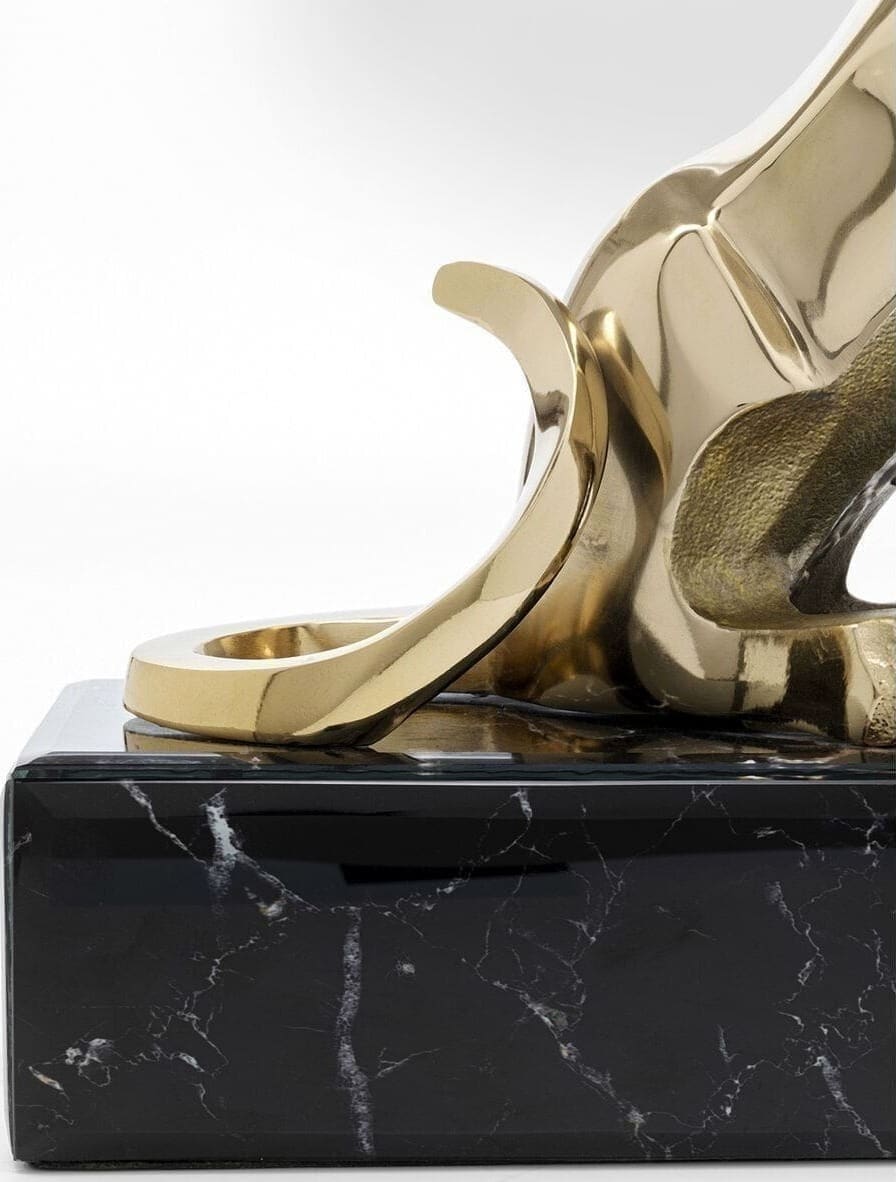 Beeld Lion On Marble 34cm Kare Design Beeld 53808