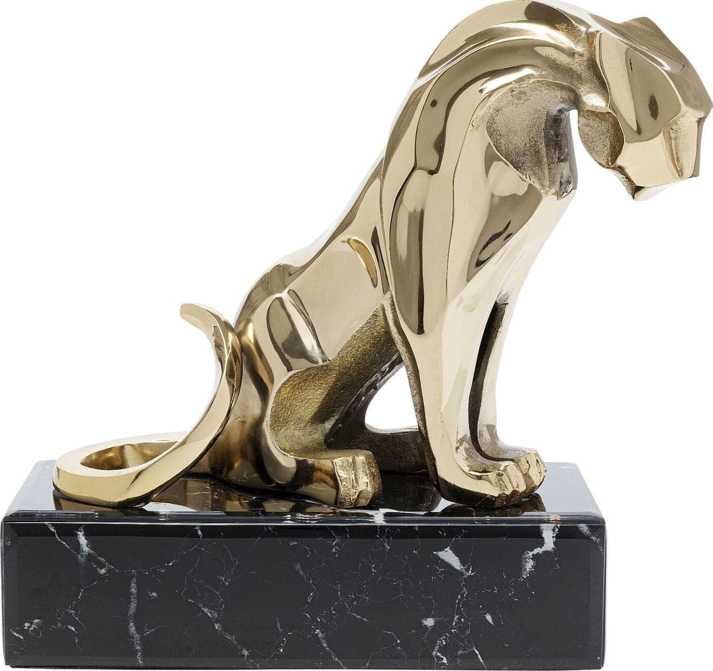 Beeld Lion On Marble 34cm Kare Design Beeld 53808