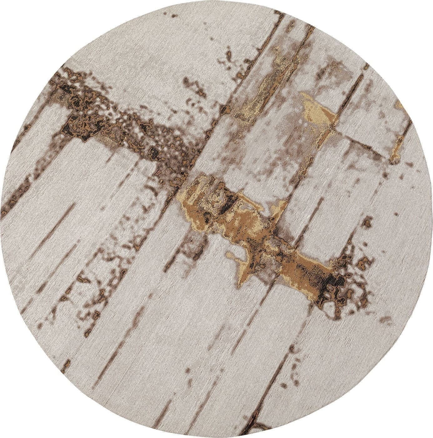 Vloerkleed Abstract Grey Line Ø200cm Kare Design Vloerkleed 54899