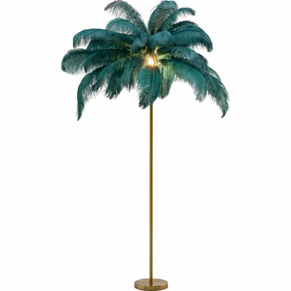 Vloerlamp Feather Palm Green 165cm Kare Design Vloerlamp 53749