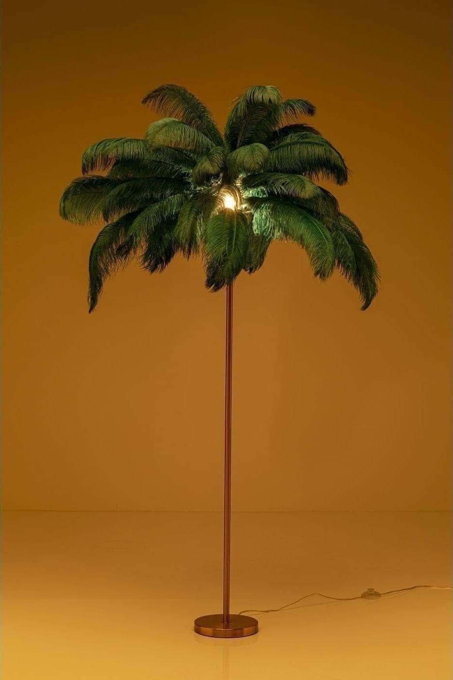 Vloerlamp Feather Palm Green 165cm Kare Design Vloerlamp 53749