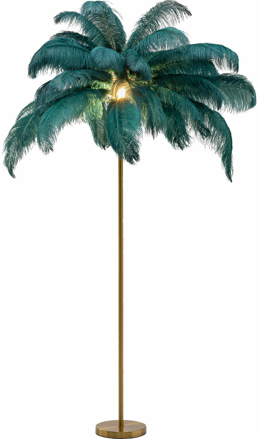 Vloerlamp Feather Palm Green 165cm Kare Design Vloerlamp 53749