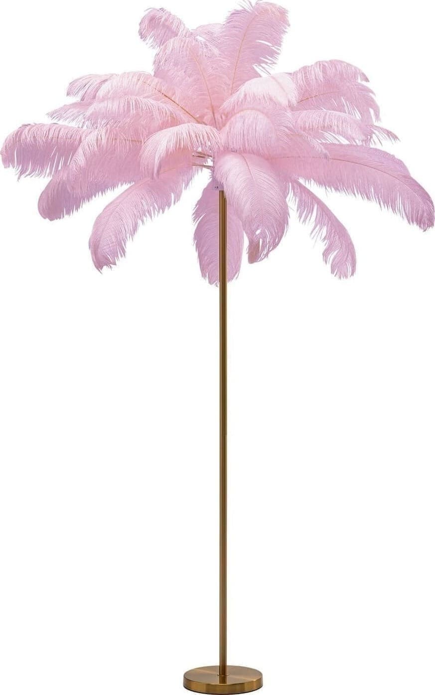 Vloerlamp Feather Palm Pink 165cm Kare Design Vloerlamp 53748