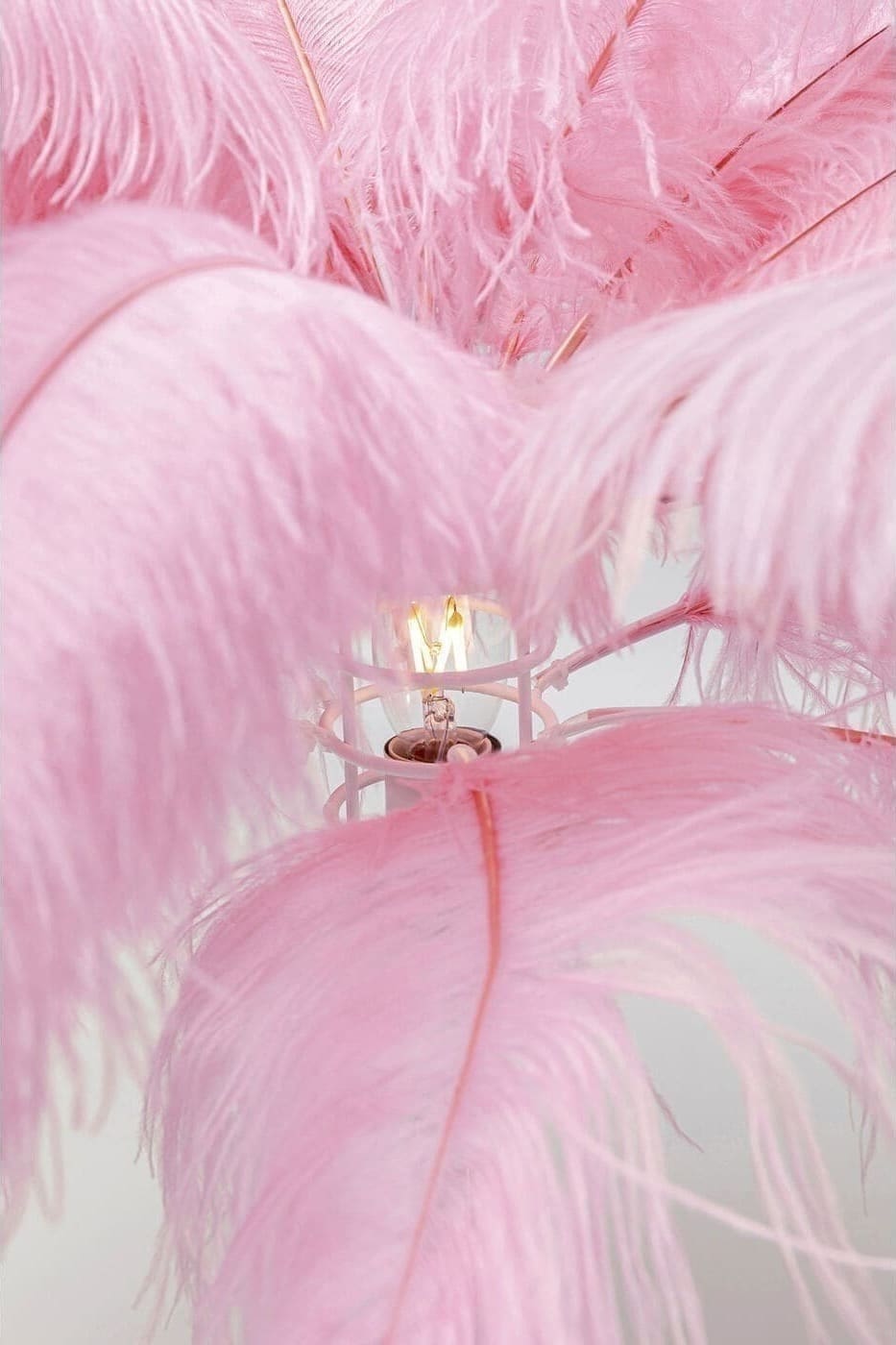 Vloerlamp Feather Palm Pink 165cm Kare Design Vloerlamp 53748