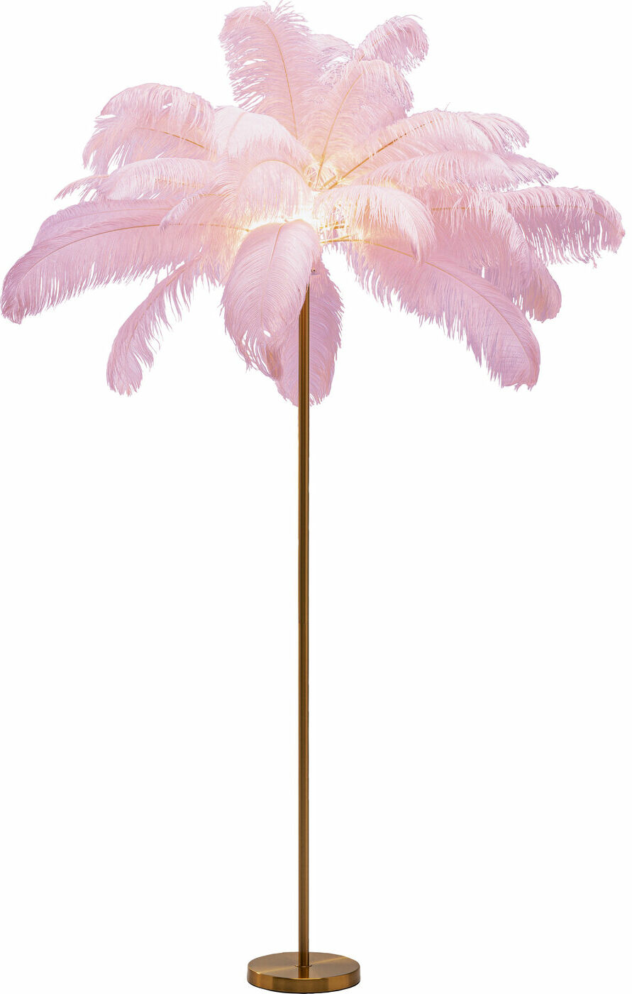 Vloerlamp Feather Palm Pink 165cm Kare Design Vloerlamp 53748