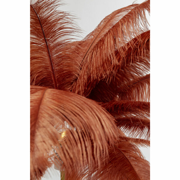Vloerlamp Feather Palm Rusty Red 165cm Kare Design Vloerlamp 54549