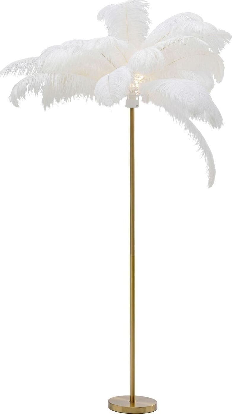 Vloerlamp Feather Palm White 165cm Kare Design Vloerlamp 53750