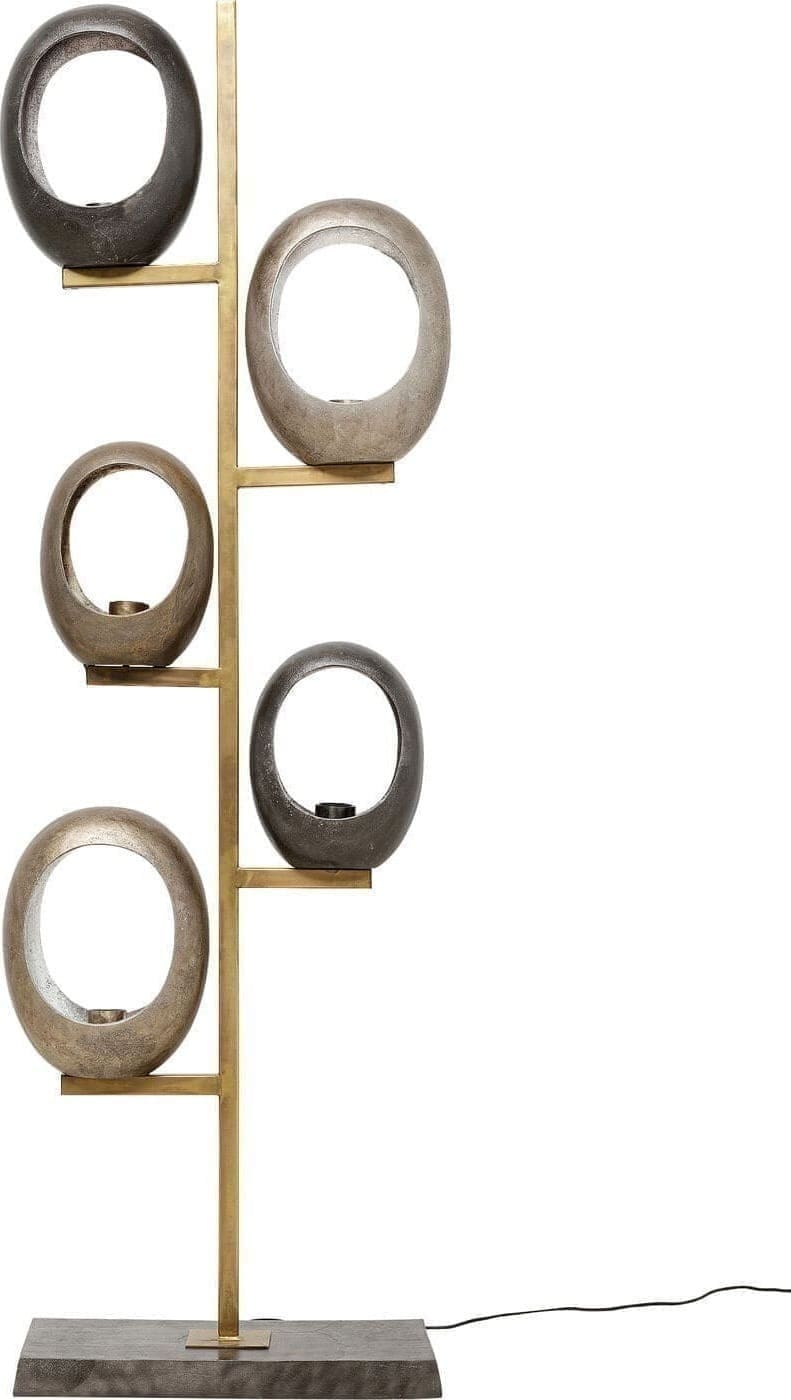 Vloerlamp Five Loops 173cm Kare Design Vloerlamp 54275
