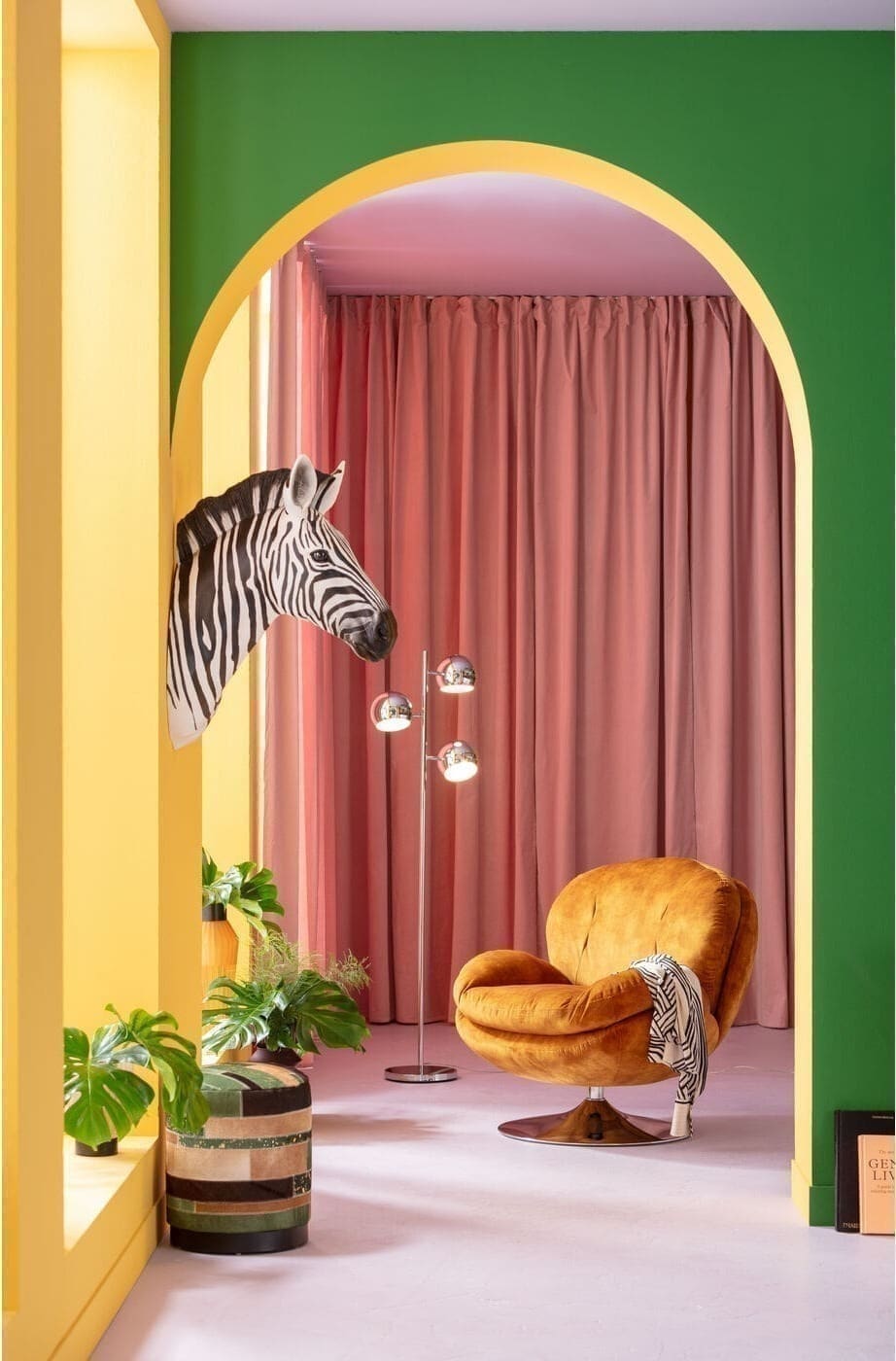 Wanddecoratie Zebra 33x78cm Kare Design Wanddecoratie 54761