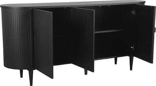 LABEL51 Dressoir Oliva - Zwart - Eiken Zwart Dressoir