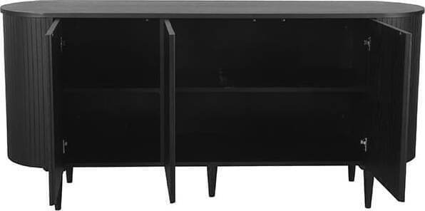 LABEL51 Dressoir Oliva - Zwart - Eiken Zwart Dressoir