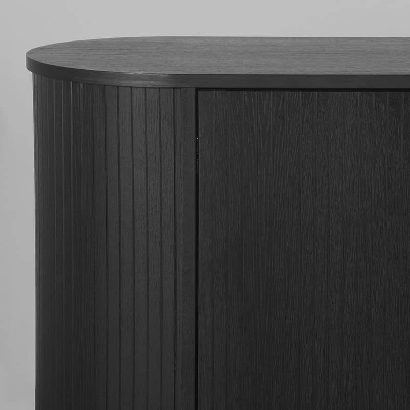 LABEL51 Dressoir Oliva - Zwart - Eiken Zwart Dressoir