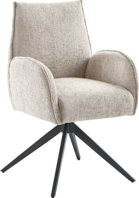 Profijt Meubel Armstoel Troi beige Beige|Wit Armstoel