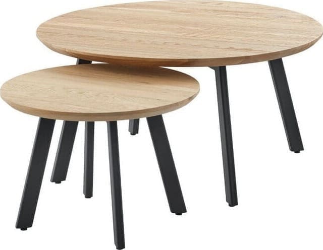 Profijt Meubel Bijzettafel Widnes + hoge poten Zwart Bijzettafel