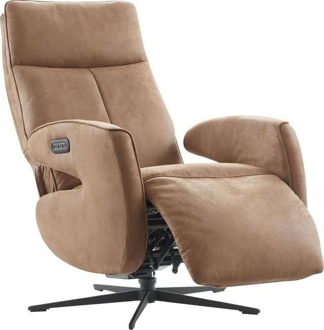 Profijt Meubel Relaxfauteuil elektrisch verstelbaar Niland bruin Bruin Fauteuil