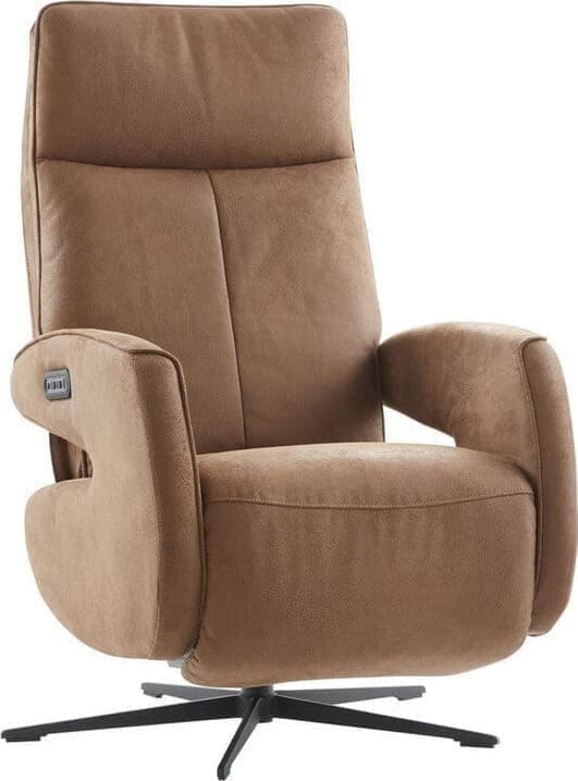 Profijt Meubel Relaxfauteuil elektrisch verstelbaar Niland bruin Bruin Fauteuil